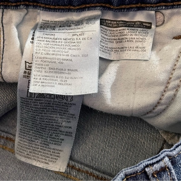 Levi’s Mid Rise Skinny Denim Jeans Indigo 8M - Picture 4 of 7